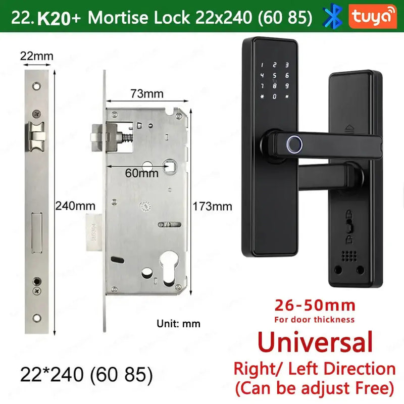 Habicare RAYKUBE K20 Biometric Fingerprint Door Lock RAYKUBE K20 Biometric Fingerprint Door Lock