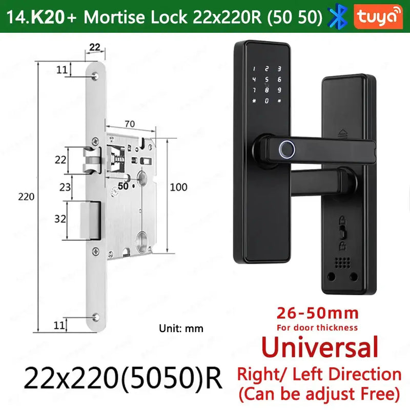 Habicare RAYKUBE K20 Biometric Fingerprint Door Lock RAYKUBE K20 Biometric Fingerprint Door Lock