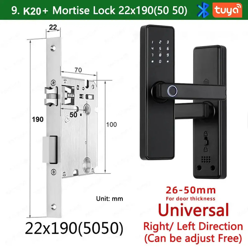 Habicare RAYKUBE K20 Biometric Fingerprint Door Lock RAYKUBE K20 Biometric Fingerprint Door Lock
