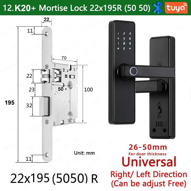 Habicare RAYKUBE K20 Biometric Fingerprint Door Lock RAYKUBE K20 Biometric Fingerprint Door Lock