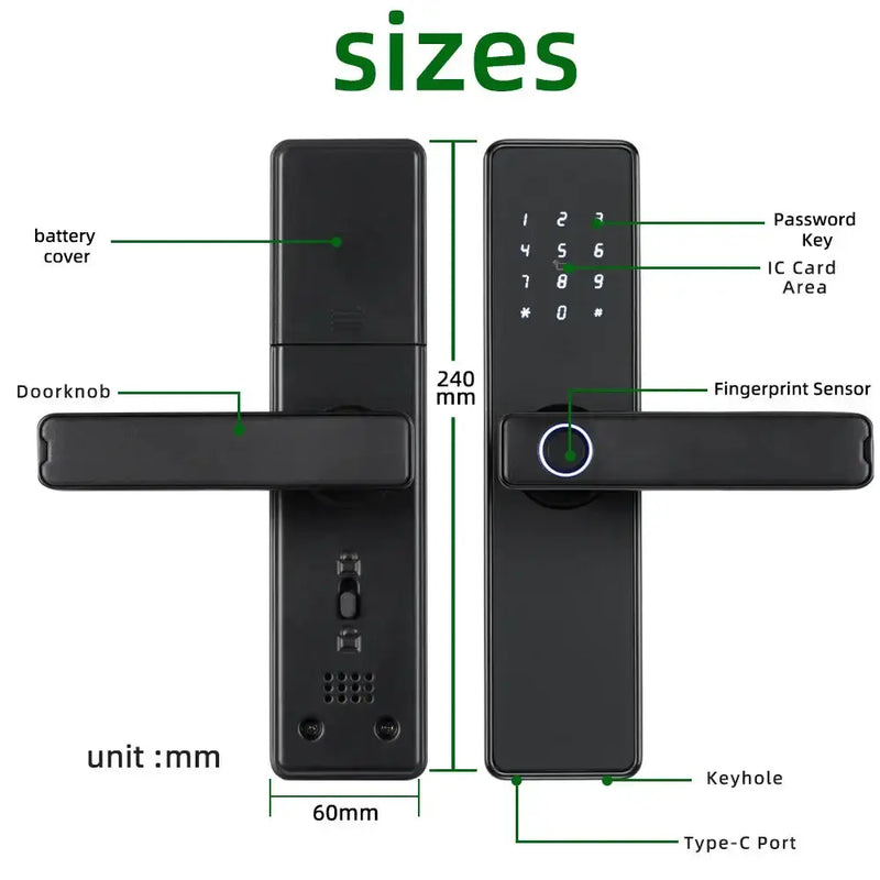 Habicare RAYKUBE K20 Biometric Fingerprint Door Lock RAYKUBE K20 Biometric Fingerprint Door Lock