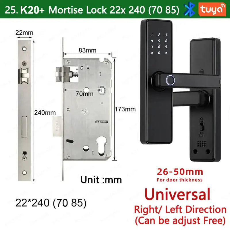 Habicare RAYKUBE K20 Biometric Fingerprint Door Lock RAYKUBE K20 Biometric Fingerprint Door Lock