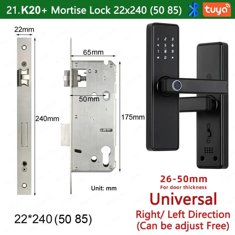 Habicare RAYKUBE K20 Biometric Fingerprint Door Lock RAYKUBE K20 Biometric Fingerprint Door Lock