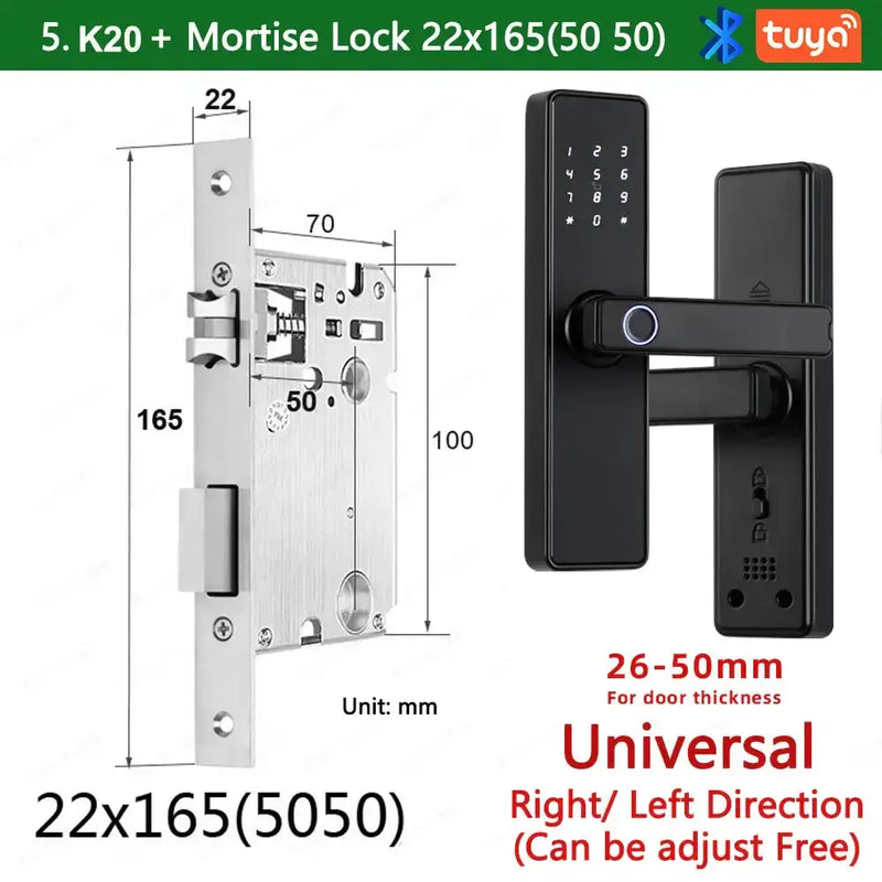 Habicare RAYKUBE K20 Biometric Fingerprint Door Lock RAYKUBE K20 Biometric Fingerprint Door Lock