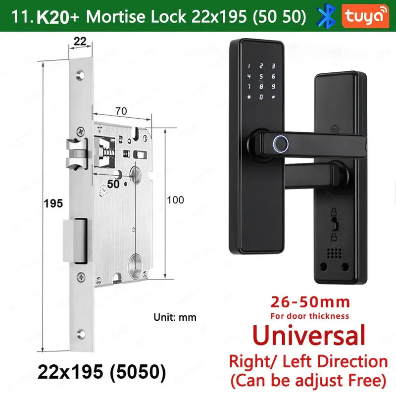Habicare RAYKUBE K20 Biometric Fingerprint Door Lock RAYKUBE K20 Biometric Fingerprint Door Lock