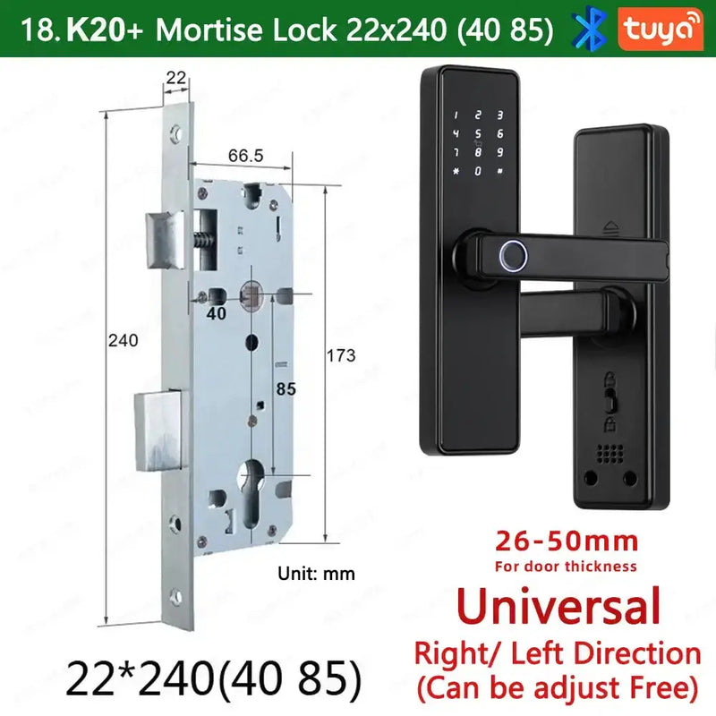 Habicare RAYKUBE K20 Biometric Fingerprint Door Lock RAYKUBE K20 Biometric Fingerprint Door Lock