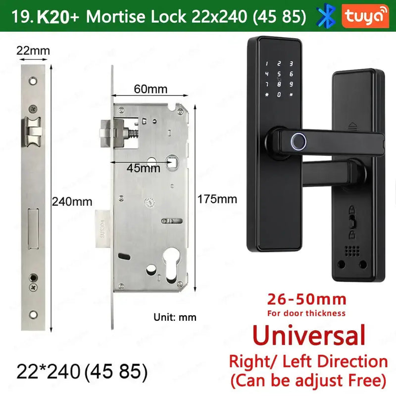 Habicare RAYKUBE K20 Biometric Fingerprint Door Lock RAYKUBE K20 Biometric Fingerprint Door Lock