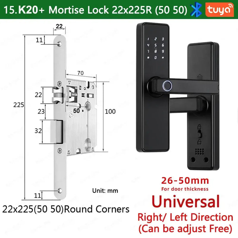 Habicare RAYKUBE K20 Biometric Fingerprint Door Lock RAYKUBE K20 Biometric Fingerprint Door Lock