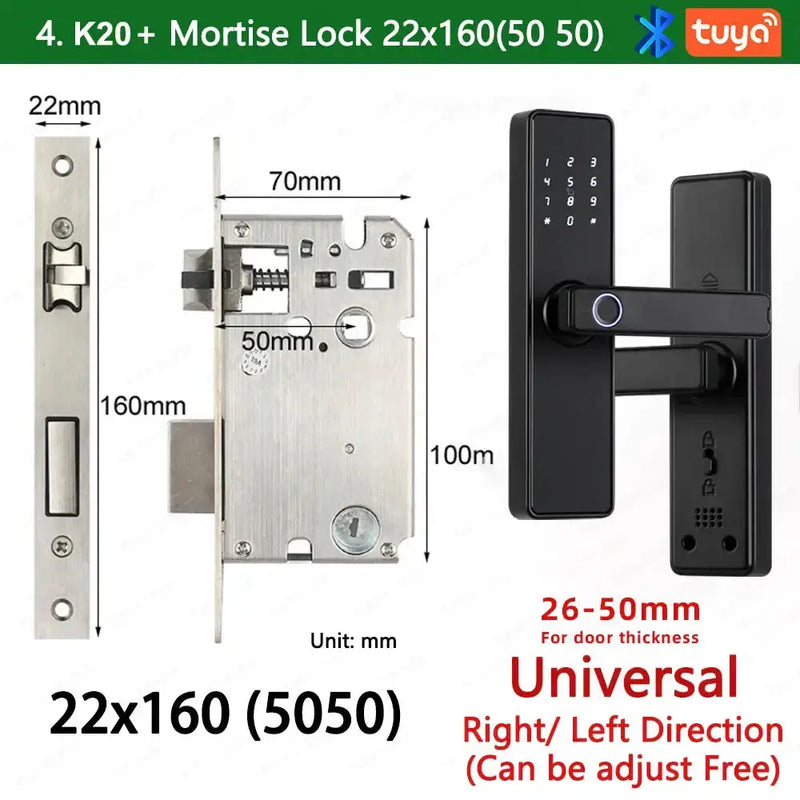Habicare RAYKUBE K20 Biometric Fingerprint Door Lock RAYKUBE K20 Biometric Fingerprint Door Lock