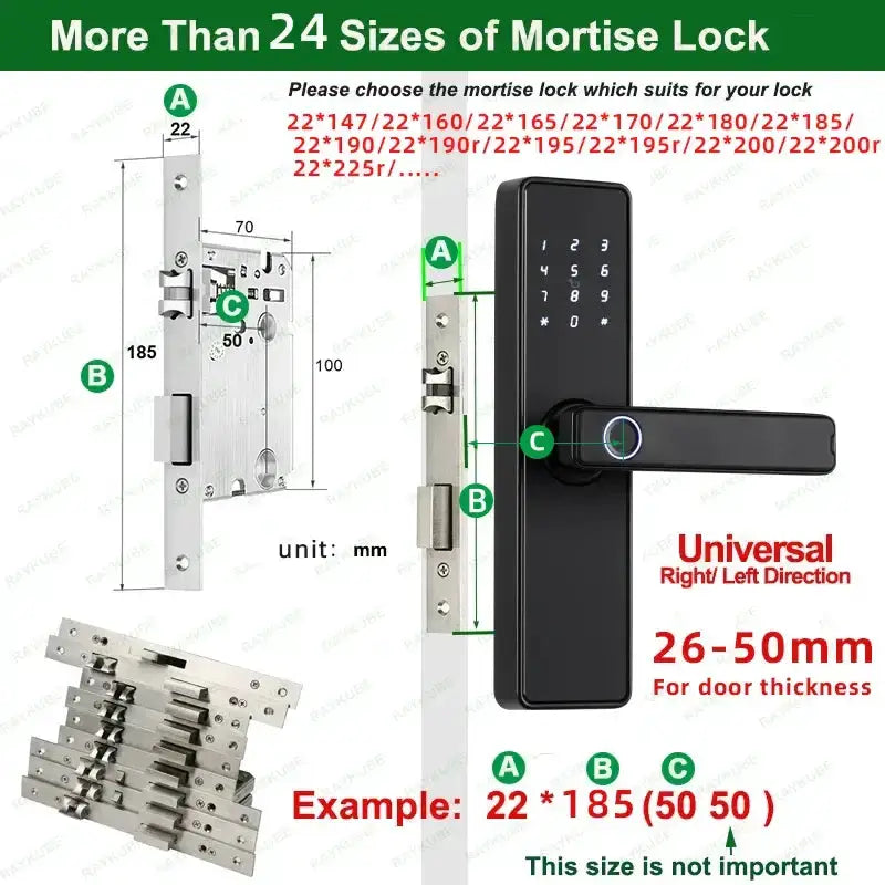 Habicare RAYKUBE K20 Biometric Fingerprint Door Lock RAYKUBE K20 Biometric Fingerprint Door Lock