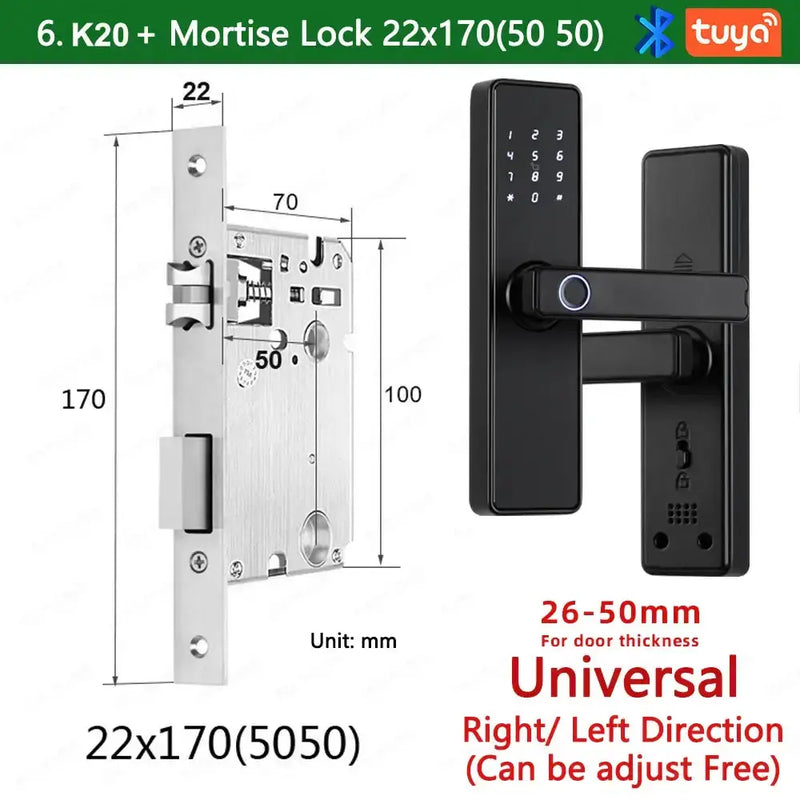 Habicare RAYKUBE K20 Biometric Fingerprint Door Lock RAYKUBE K20 Biometric Fingerprint Door Lock