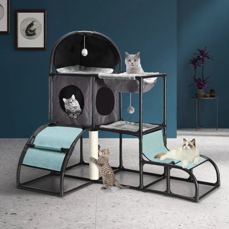 Cat Tree Tower Post Scratcher Scratching Condo Play House – view 3