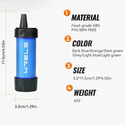 Habicare Portable Survival Water Filter for Safe Direct Drinking Portable Survival Water Filter for Safe Direct Drinking