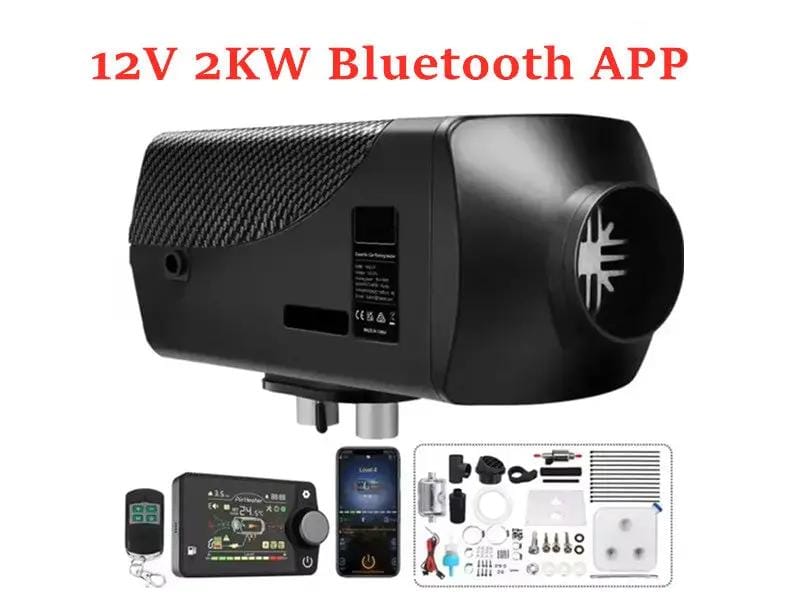 salelink.co.nz Unbranded 12V 2KW Diesel Air Heater Bluetooth App 12V 2KW Diesel Air Heater Bluetooth App | Action Outdoors NZ