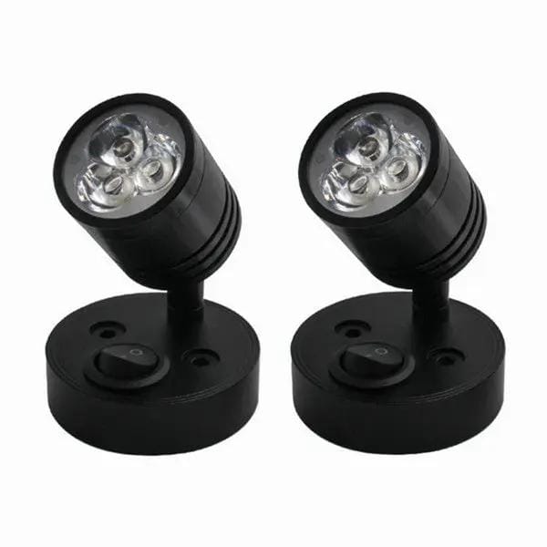 2Pcs 12V LED Interior Spot Reading Light Wall Lamp Switch For Caravan Camper – view 1