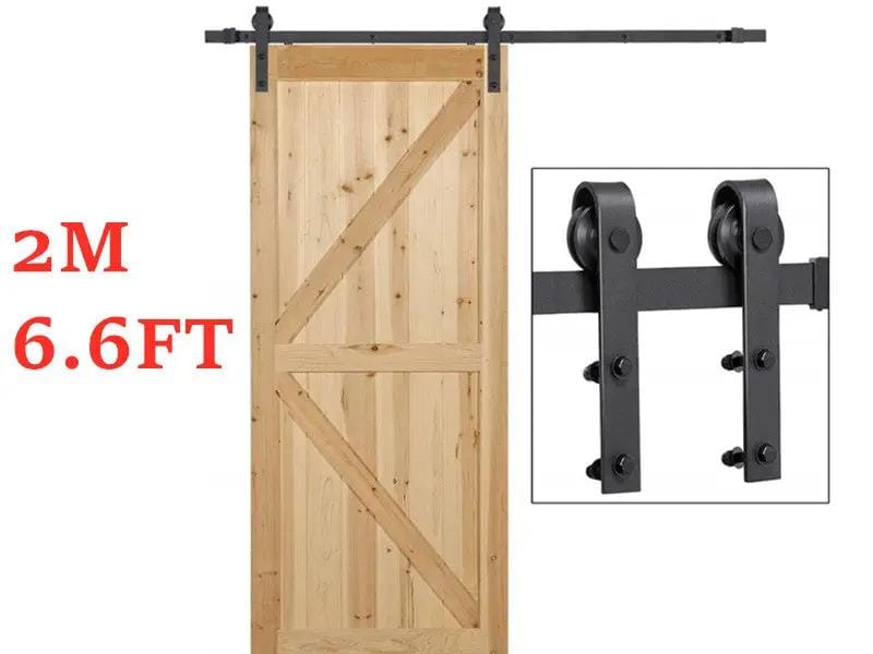 salelink.co.nz Unbranded 2M Sliding Barn Door Hardware Kit 2M Sliding Barn Door Hardware Kit Rust Resistant