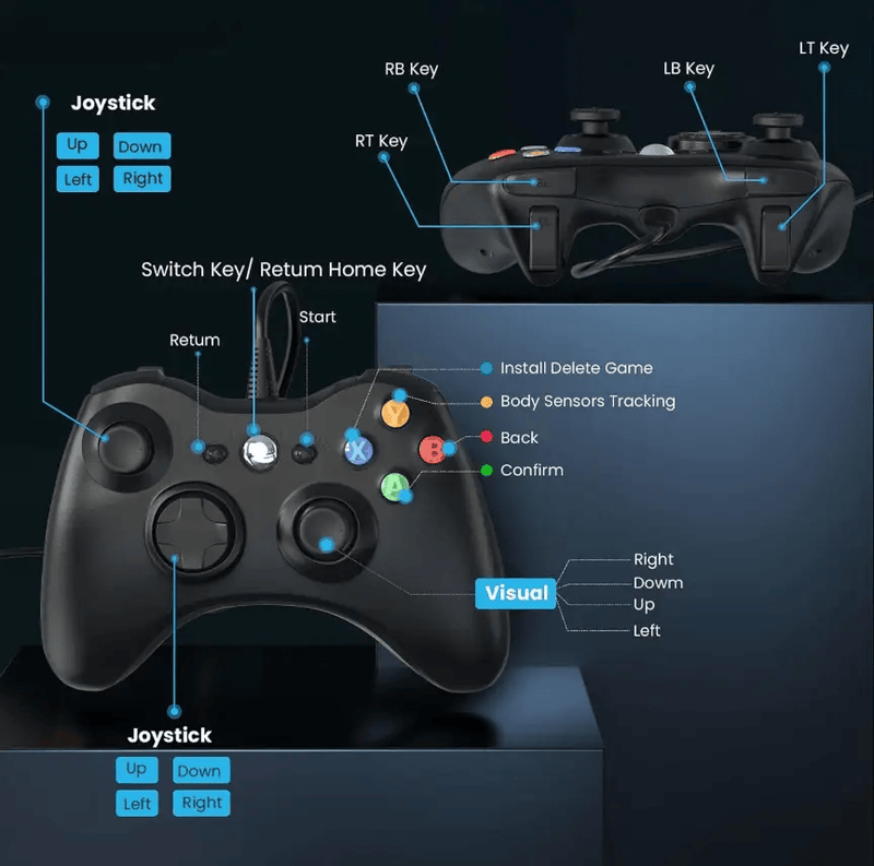 Dual Vibration Wired Controller for Xbox 360 & PC – Gamepad – view 5