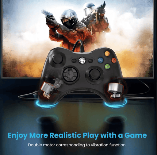 Dual Vibration Wired Controller for Xbox 360 & PC – Gamepad – view 2