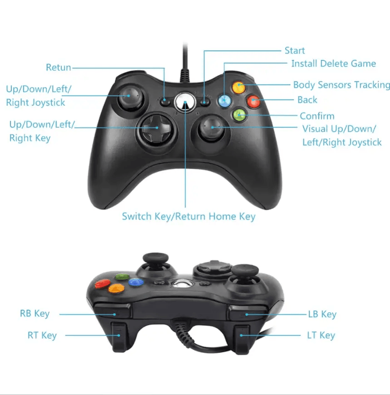 Dual Vibration Wired Controller for Xbox 360 & PC – Gamepad – view 6