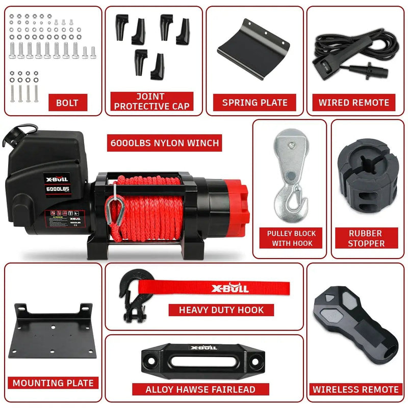 salelink.co.nz X-BULL X-BULL Electric Winch 6000LBS X-BULL Electric Winch 6000LBS | Action Outdoors NZ
