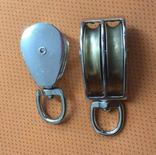 Xcel / CE Lawford General Double Awning Pulleys Galvanised Xcel Galvanised Double Awning Pulleys 5 Sizes