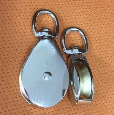 Xcel / CE Lawford General Single Awning Pulley 13 20 25mm 32mm 38mm 50mm Single Awning Pulley Xcel Lawford Swivel Zinc