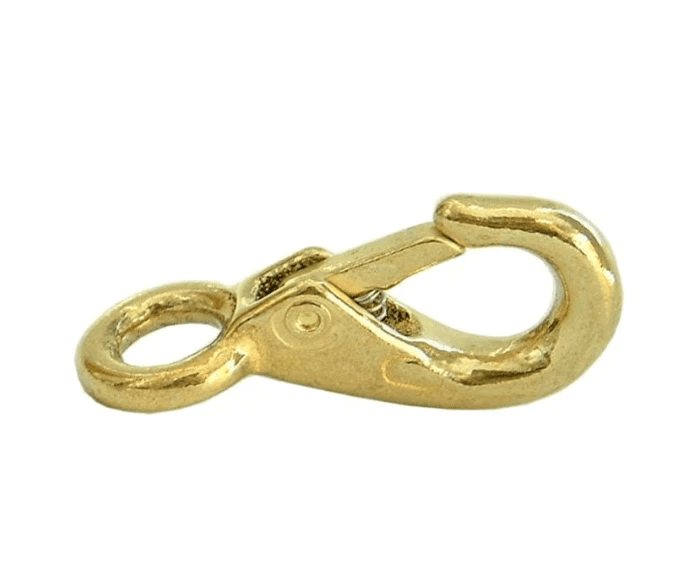 Xcel Snaphook Fixed Eye Brass 10mm Marine Grade Durable Rigging Connector For Outdoor Use
