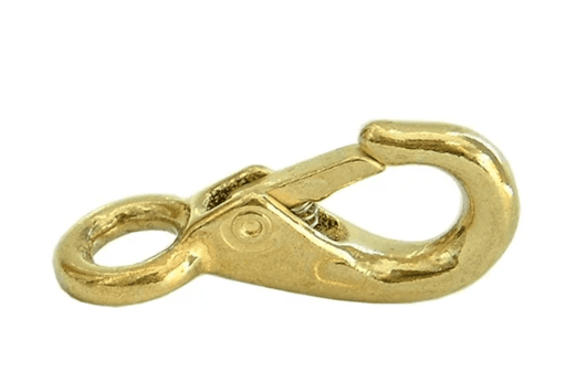 Xcel Snaphook Fixed Eye Brass 16mm Heavy Duty Corrosion Resistant for Marine Outdoor and Indoor Rigging