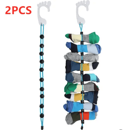 2Pcs Sock Cleaning Supplies Storage Hook Sock Storage Organizer – view 2