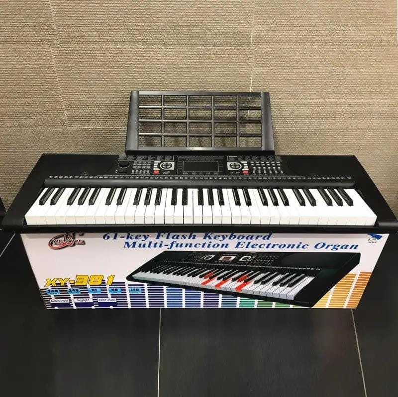Electronic Organ Keyboard Piano 61-Key Digital Teaching LCD Display MP3 SD – view 2
