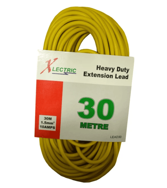 Xlectric Heavy Duty Extension Lead 30m For Outdoor Use