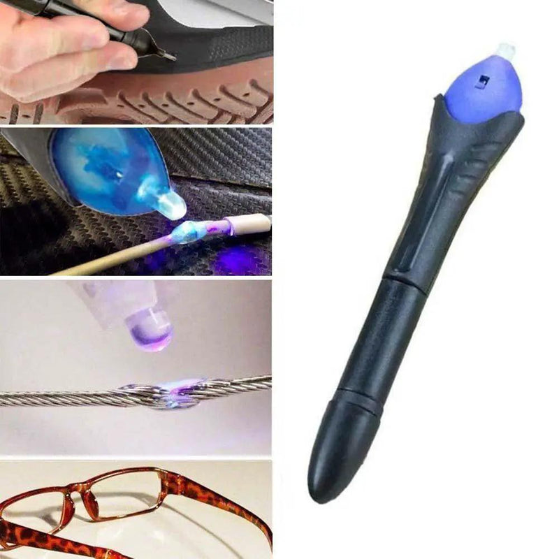 salelink.co.nz Unbranded 5 Second Fix Adhesive Glue Pen 5 Second Fix UV Light Activated Liquid Welding Pen