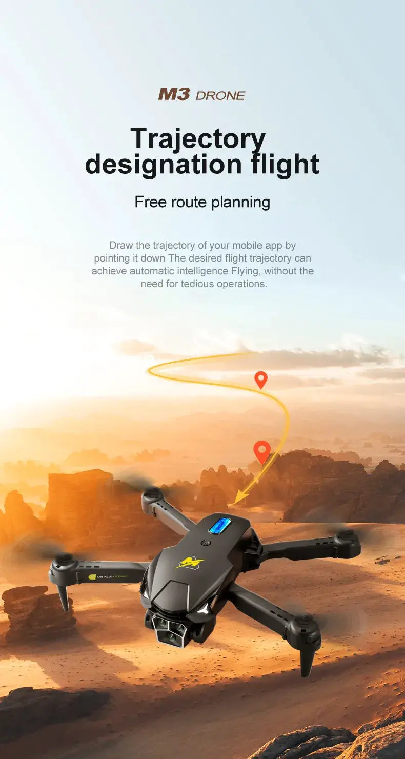 UAV Three Camera HD Drone - Optical Flow Positioning with Obstacle Avoidance | Orange & Black – view 12