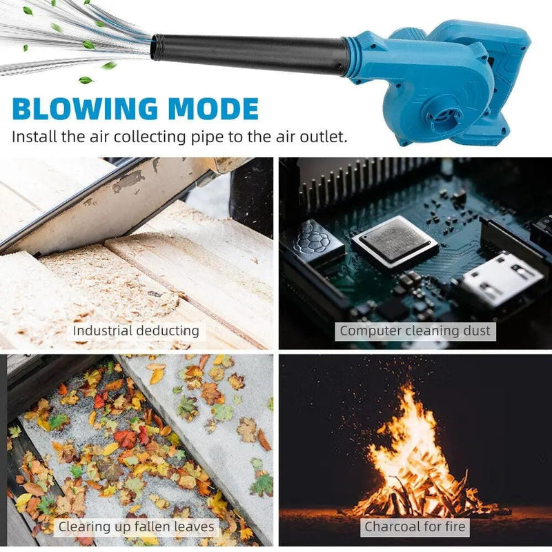 salelink.co.nz Unbranded 18V Leaf Blower 18V Cordless Leaf Blower Bare Tool No Battery Included