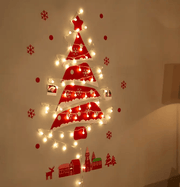 salelink.co.nz Unbranded DIY Felt Christmas Tree with Light DIY Felt Christmas Tree with Light | Action Outdoors NZ