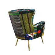 BroDeals Arm Chairs, Recliners & Sleeper Chairs Patchwork Armchair - Pink/Multi Patchwork Armchair - Pink/Multi
