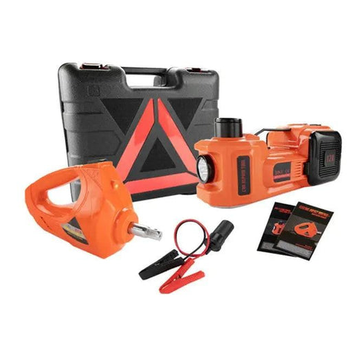 5Ton 12V Car Electric Hydraulic Floor Jack Lift + Impact Wrench Kit Box 3 in 1 – view 1