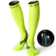 Professional Long Compression Socks for Running and Cycling - 72% Nylon Athletic Support – view 4