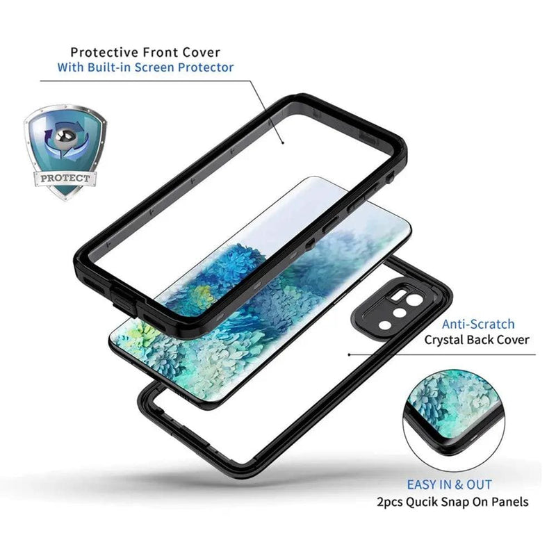 Samsung S20 Waterproof Snowproof Case Protective Black Cover – view 4