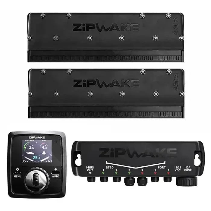 Zipwake 300mm Automatic Trim Tabs Kit With Integrated Display For Planing Boats Performance – view 2