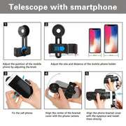 Habicare SS Zoom Monocular Telescope with Tripod & Phone Clip Zoom Monocular Telescope with Tripod & Phone Clip