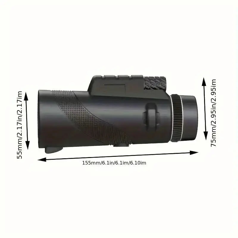 Habicare SS Zoom Monocular Telescope with Tripod & Phone Clip Zoom Monocular Telescope with Tripod & Phone Clip